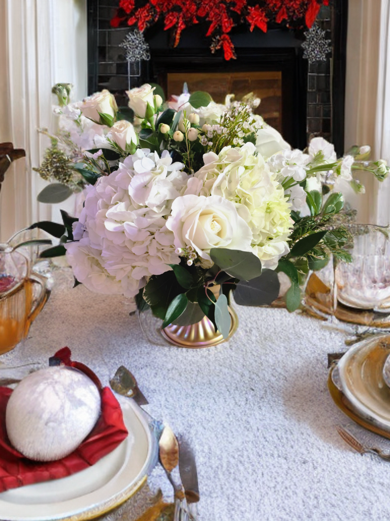 Hand-tied wrapped bouquet